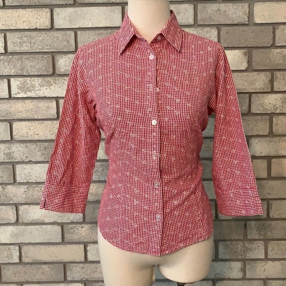 3for$20 button down shirt women petite small